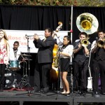 Mission Bay High School's jazz band, the Preservationists, kicked off the event with a lively performance. Photo by Eileen Maher.